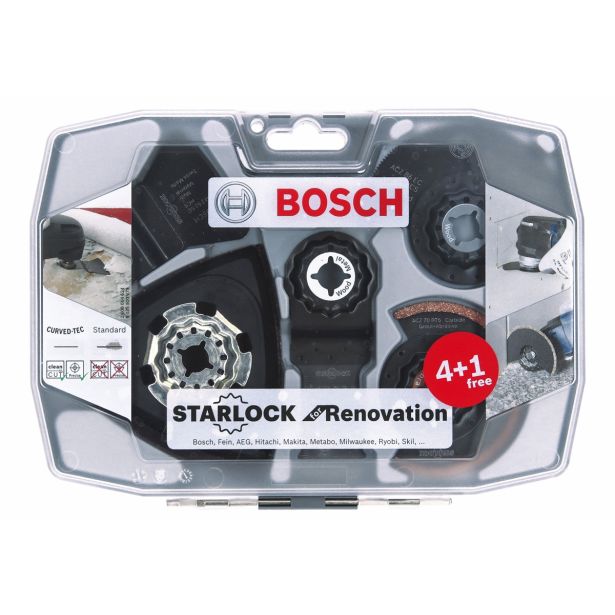 PRIBOR ZA VEČNAM. ORODJA BOSCH STARLOCK 5-DELNI KPL DELA OB PRENOVI