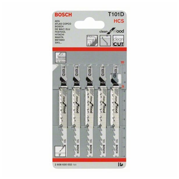 LIST VBODNE ŽAGE BOSCH T 101 D HCS ZA LES 74 MM 5-6 ZPZ
