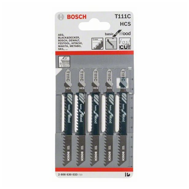 LIST VBODNE ŽAGE BOSCH T 111 C HCS ZA LES 74 MM 8 ZPZ 5 KOSOV