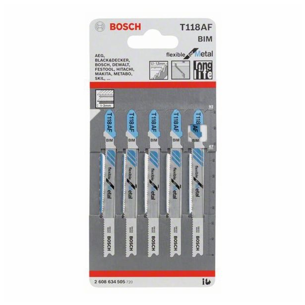 LIST VBODNE ŽAGE BOSCH T 118 AF