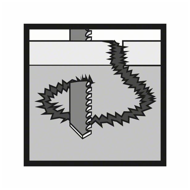 LIST VBODNE ŽAGE BOSCH T 244 D HCS ZA LES 74 MM 5-6 ZPZ