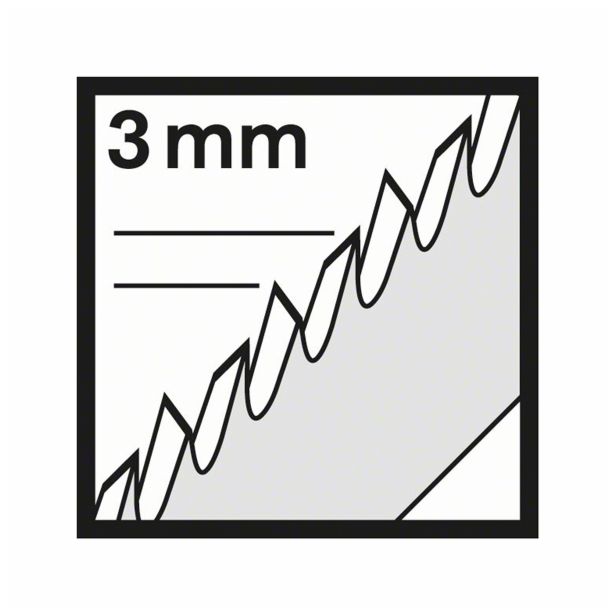 LIST VBODNE ŽAGE BOSCH T 301 CD HSS ZA LES 117 MM