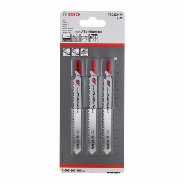 LIST VBODNE ŽAGE BOSCH T 301 CHM 3 KOS