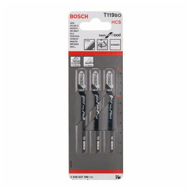 LIST VBODNE ŽAGE BOSCH T119 BO HCS ZA LES IVERAL 56 MM 12 ZPZ