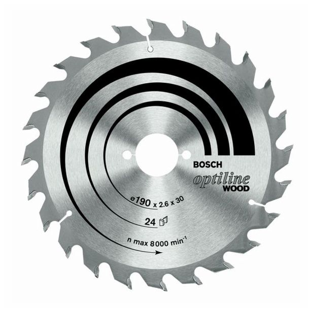 LIST ŽAGE ZA LES WIDIA BOSCH 180X2.6/1.6X30/20 ZOB 24