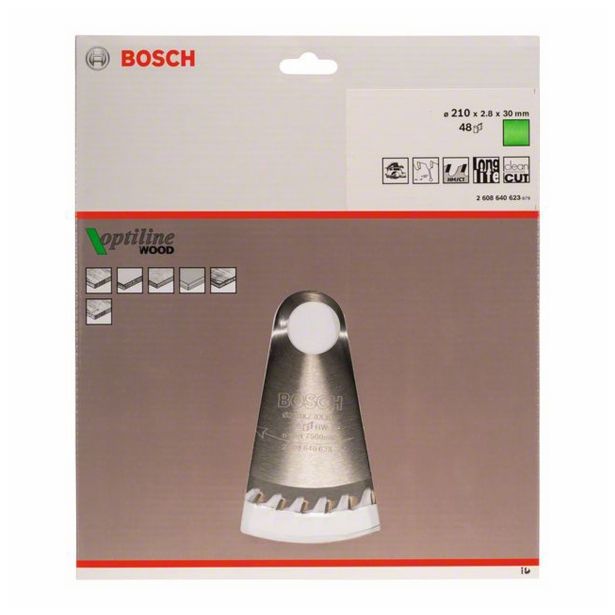 LIST ŽAGE ZA LES WIDIA BOSCH 210X2.8/1.8X30 48 ZOB