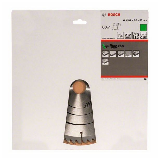 LIST ŽAGE ZA LES WIDIA BOSCH 254X2.8/1.8X30 60 ZOB