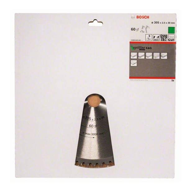 LIST ŽAGE ZA LES WIDIA BOSCH 305X2.5/1.8X30 ZOB 60
