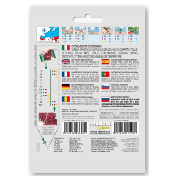 LISTNA ZELENJAVA FRANCHI SEMENTI RADIČ PALLA ROSSA TARDIVA