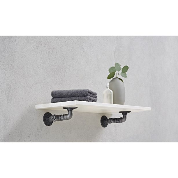 LESENA POLICA LITE BELA 600X200X19 MM