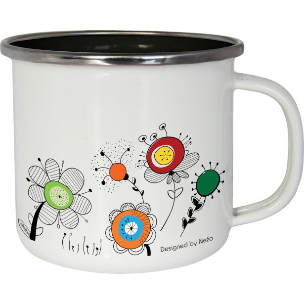 POSODA ZA TOPLE NAPITKE ENAMELIE LONČEK 8 CM - 0.4 L NEŽA