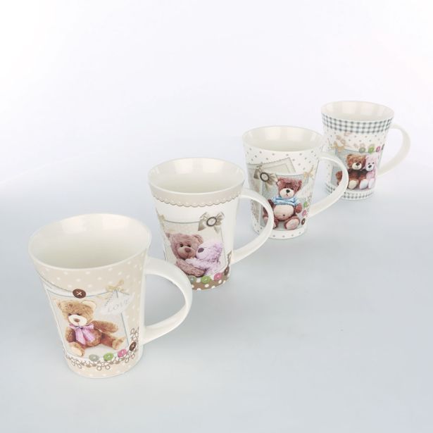 LONČEK 330 ML TEDDY BEAR RAZLIČNI DEKORJI