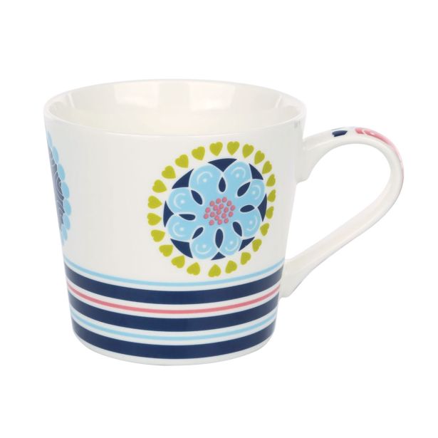 LONČEK 380 ML LEAVES RAZLIČNI BARVNI DEKORJI