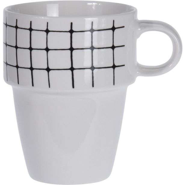 LONČEK KOOPMAN 4/1 NA KOVINSKEM STOJALU RAZLIČNI DEKOR WHITE