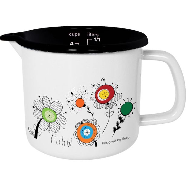 POSODA ZA TOPLE NAPITKE ENAMELIE LONČEK Z IZLIVOM 10 CM - 0.5 L NEŽA