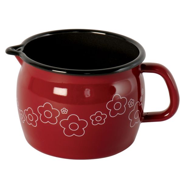 TREBUŠAST LONČEK S KLJUNOM 12 CM / 1,3 L CVETKA