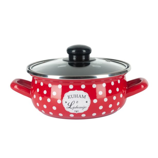 LONEC / KOZICA ALPEKS KOZICA N SP 16CM/1.3L RDEČA KUHAM Z LJUBEZNIJO