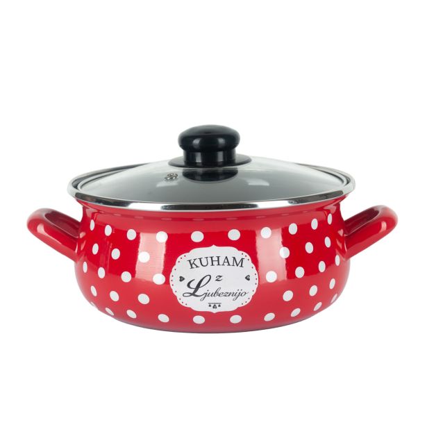 LONEC / KOZICA ALPEKS KOZICA N SP 18CM/1.9L RDEČA KUHAM Z LJUBEZNIJO