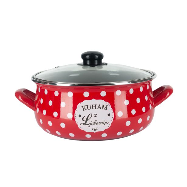 LONEC / KOZICA ALPEKS KOZICA N SP 22CM/3.6L RDEČA KUHAM Z LJUBEZNIJO