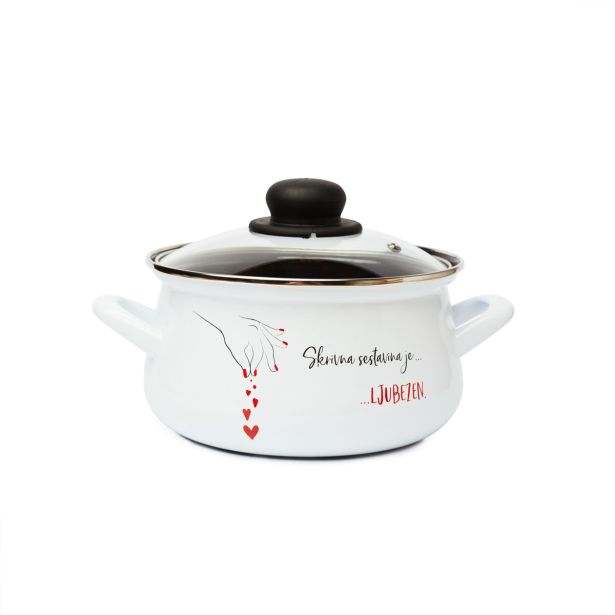 LONEC / KOZICA CUCKOO CUPS EMAJLIRAN LONEC 18 CM 3 LIT ŠČEPEC LJUBEZNI