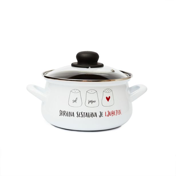 LONEC / KOZICA CUCKOO CUPS EMAJLIRAN LONEC 18 CM 3 LIT SKRIVNA LJUBEZEN