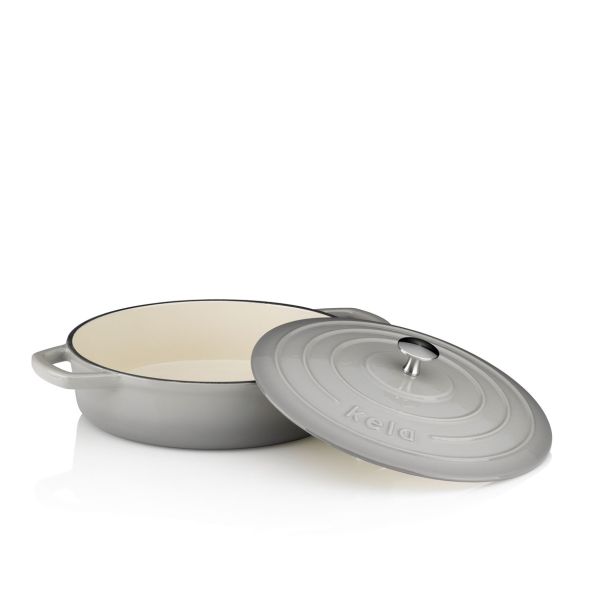 LONEC / KOZICA KELA 3.2 LIT CALIDO OKROGLI ALUGUS SVETLO SIVA