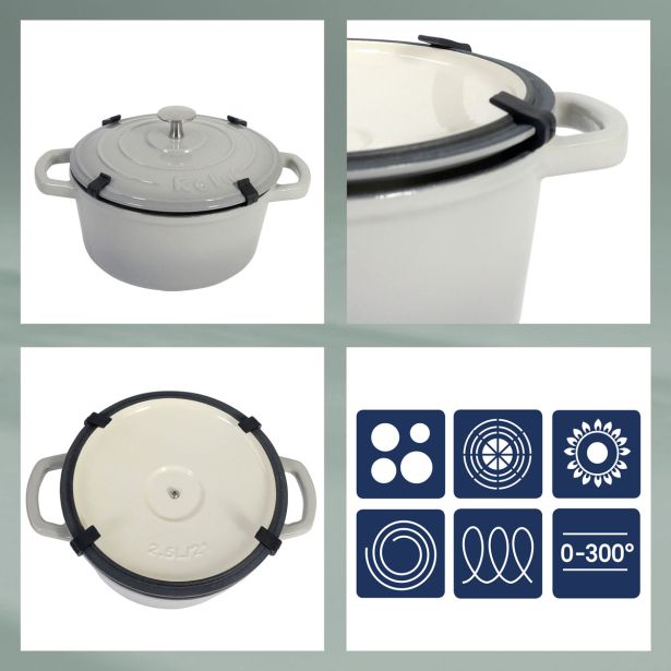 LONEC / KOZICA KELA 6 LIT CALIDO OVALNI ALUGUS SVETLO SIVA