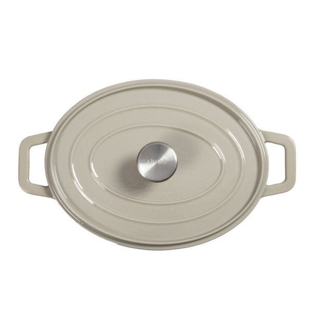 LONEC / KOZICA LIVOO DUTCH OVEN LITOŽELEZNI 4.5L SIV 24 CM