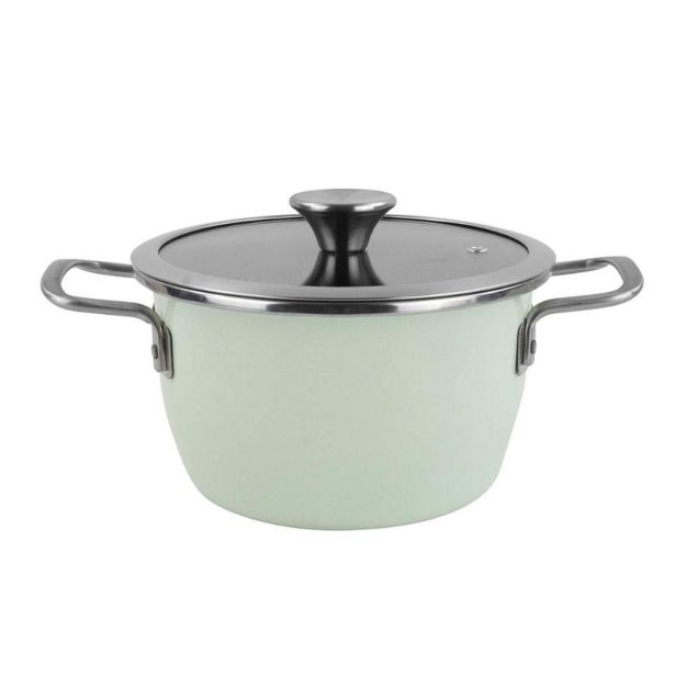 LONEC / KOZICA VITRINOR 24 CM 2 ROČAJA NORDIC S STEKLENIM POKROVOM