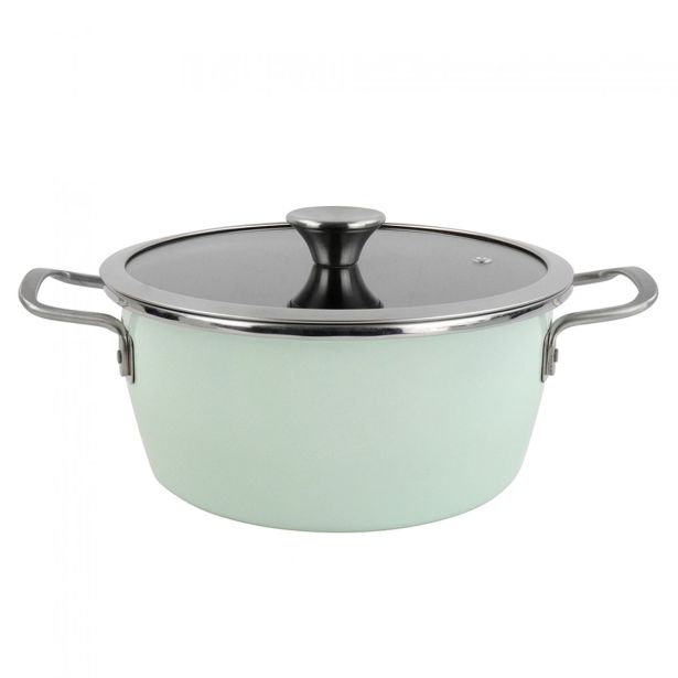 LONEC / KOZICA VITRINOR 28 CM 2 ROČAJA NORDIC S STEKLENIM POKROVOM