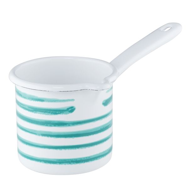 LONEC RIESS 10CM 0.75 L ZELENI PLAMEN DOLG ROČAJ Z IZLIVOM