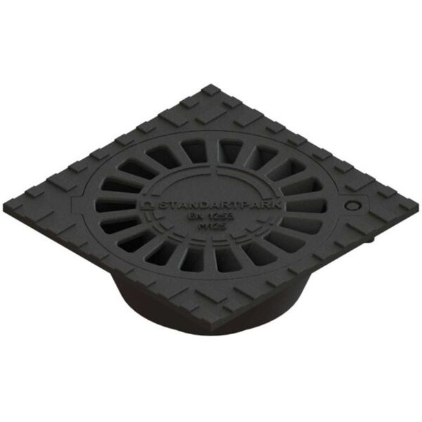 LTŽ TALNI SIFON 2PR-PRO DIMENZIJE 250X250MM S PROTIZDRSNO DESIGN REŠETKO, IZTOK DN110,OBREM.RAZ.M125