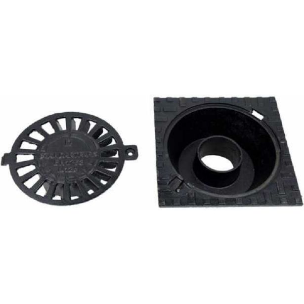 LTŽ TALNI SIFON 2PR-PRO DIMENZIJE 250X250MM S PROTIZDRSNO DESIGN REŠETKO, IZTOK DN110,OBREM.RAZ.M125