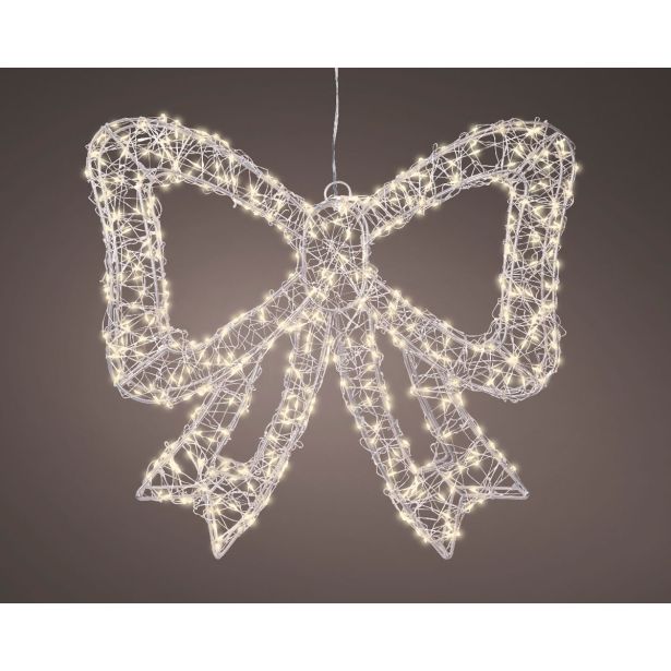 LUČKE DECORIS PENTLJA 38X4.5X34 CM SREBRN Z LED LUČ. 500 L