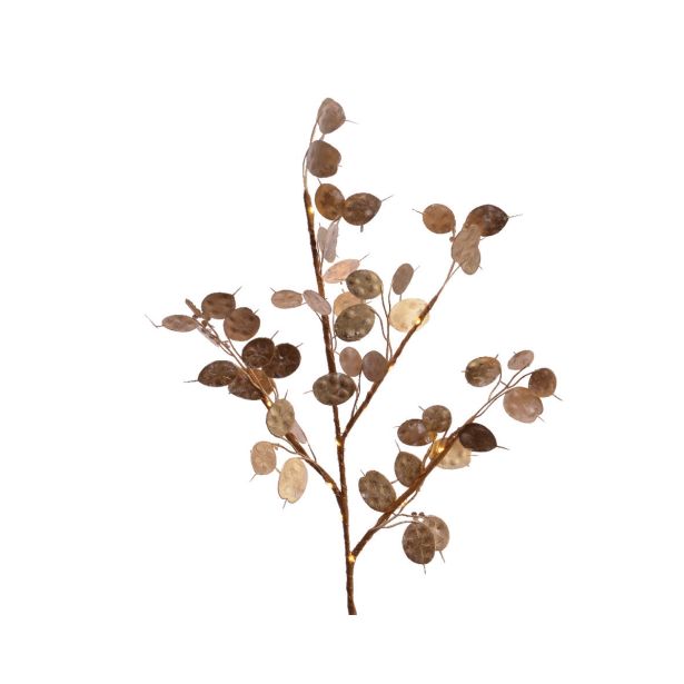 LUČKE LED VEJA CEKINČKI 75 CM 15 L ZLATA 2X AA