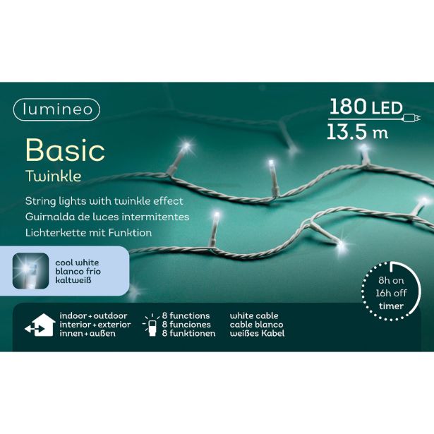 LUČKE LUMINEO BASIC 180L, HLADNO BELE B 1350 CM, 8 FUNK., UTRIP.