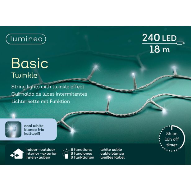 LUČKE LUMINEO BASIC 240L, HLADNO BELE B 1800 CM, 8 FUNK., UTRIP.