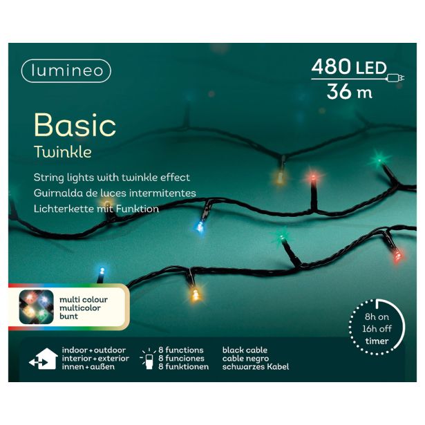 LUČKE LUMINEO BASIC 480L, BARVNE Č 3600 CM, 8 FUNK., UTRIP.