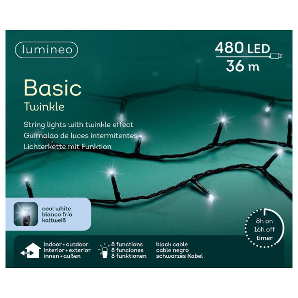 LUČKE LUMINEO BASIC 480L, HLADNO BELA Č 3600 CM, 8 FUNK., UTRIP.