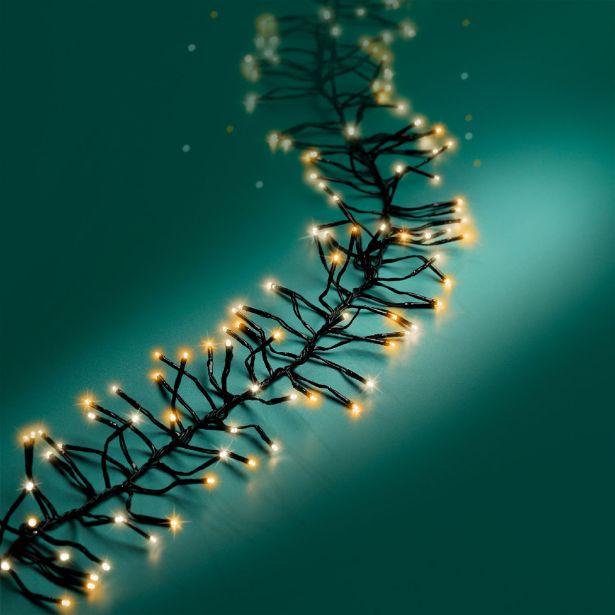 LUČKE LUMINEO CLUSTER 768L, TOPLO BEL Č 700 CM, 8 FUNK., UTRIP.