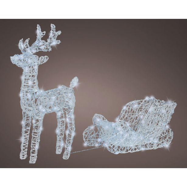 LUČKE LUMINEO JELEN S SANMI HLADNO BELA 100 LED LUČK IP44