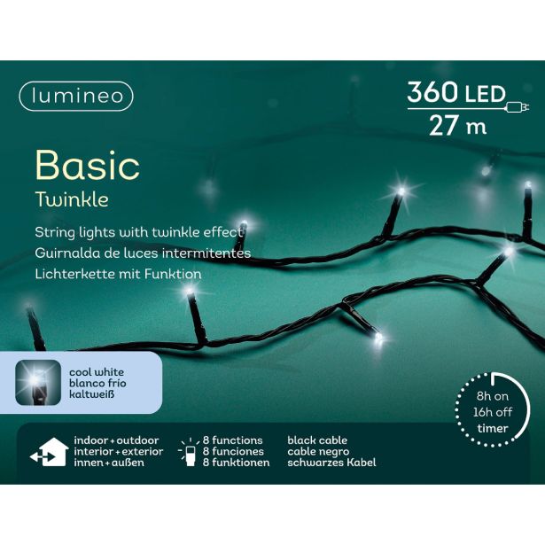 LUČKE LUMINEO BASIC 360L, HLADN. BELA Č 2700 CM, 8 FUNK., UTRIP.