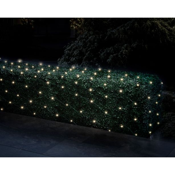 LUČKE LUMINEO MREŽA 180L, TOPLO BELA Č 200X200 CM