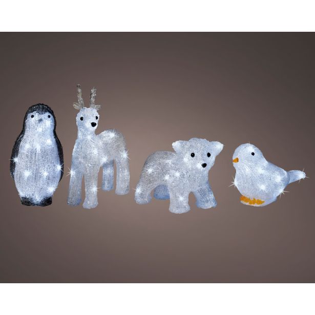 LUČKE LUMINEO PINGVIN/JELEN/MEDVED/PTIČ LED LUČKE SORT