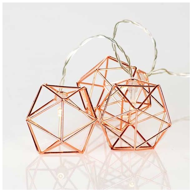 LUČKE MQ 10 LED 5 MM GEO BAKRENE KROGLE TOPLO BELE 31 V