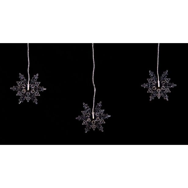 LUČKE MQ 10 LED LUČK, SNEŽINKE TOPLO BELE