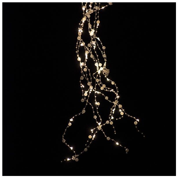 LUČKE MQ 20 MINI LED TOPLO BELA BATERIJSKE TRANSPAR. ŽICA