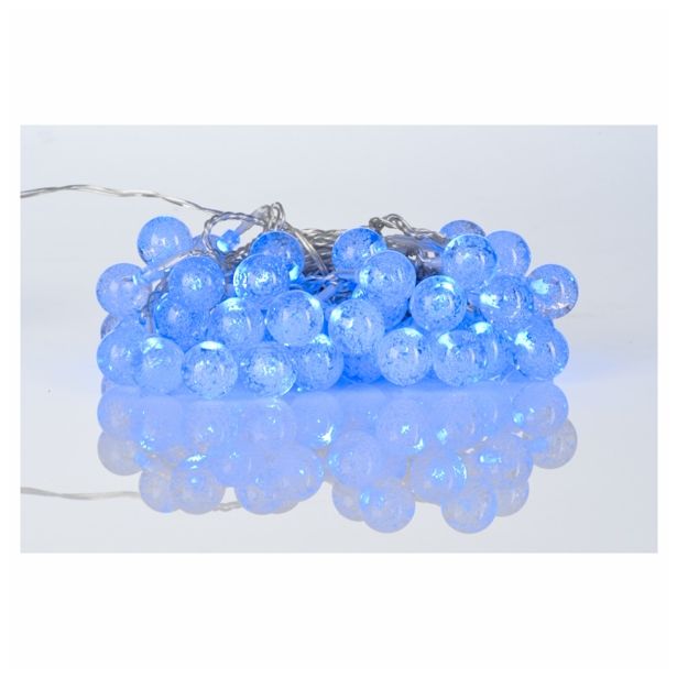 LUČKE MQ 40 LED KROGLICE 2.5 CM MODRE Z MEHURČKI