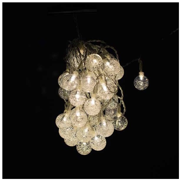 LUČKE MQ 40 LED KROGLICE 2.5 CM T. BELA Z MEHURČKI