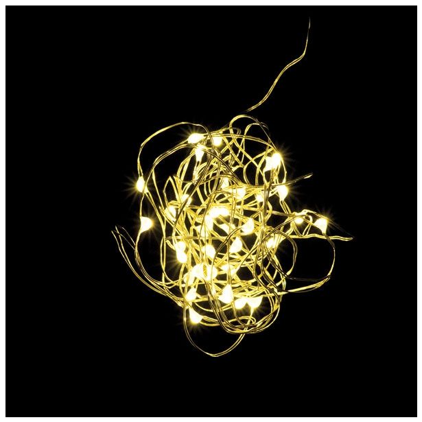 LUČKE MQ 40 MINI LED TOPLO BELA BATERIJSKE TRANSPAR. ŽICA